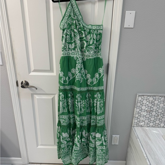 FARM Rio One Shoulder Green Sweet Garden Maxi Dress - Picture 5 of 5
